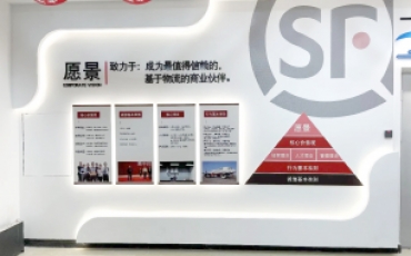 順豐速遞企業(yè)文化墻展示設(shè)計制作