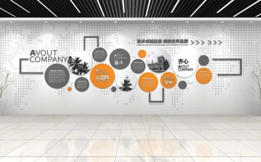 深圳公司簡約文化墻設(shè)計創(chuàng)意效果圖片賞析