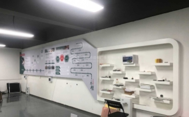 一零六四激光技術(shù)有限公司文化墻上墻案例效果圖片