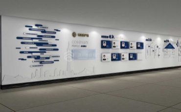 粵港澳大灣區(qū)產(chǎn)融投資有限公司走廊文化墻設(shè)計效果圖